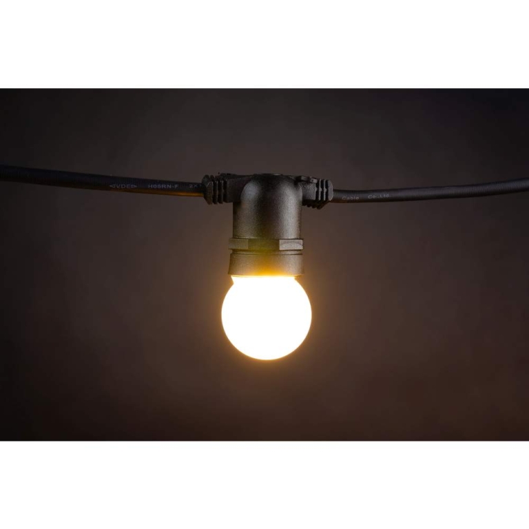 MK-Illumination LED Deco Golf Ball 2, E27, LEDww matte Kappe, 9 LED's, 220-240V, 0,85W