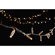 String Lite QF+, 105 LEDww, 15 flash LEDwh 12m, transparentes PVC Kabel, 36V, 4,3W