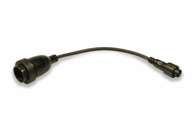 MK-Illumination QUICK FIX®QF+ E27 Adapter, schwarzes Gummikabel Adapter: Quick Fix zu E27 Sockel, 20 cm