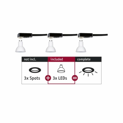 Paulmann Einbauleuchte Choose LED-Modul GU10 3er Set 6,5W 2700K Non Dim 230V