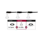 Einbauleuchte Choose LED-Modul GU10 3er Set 6,5W 2700K Non Dim 230V