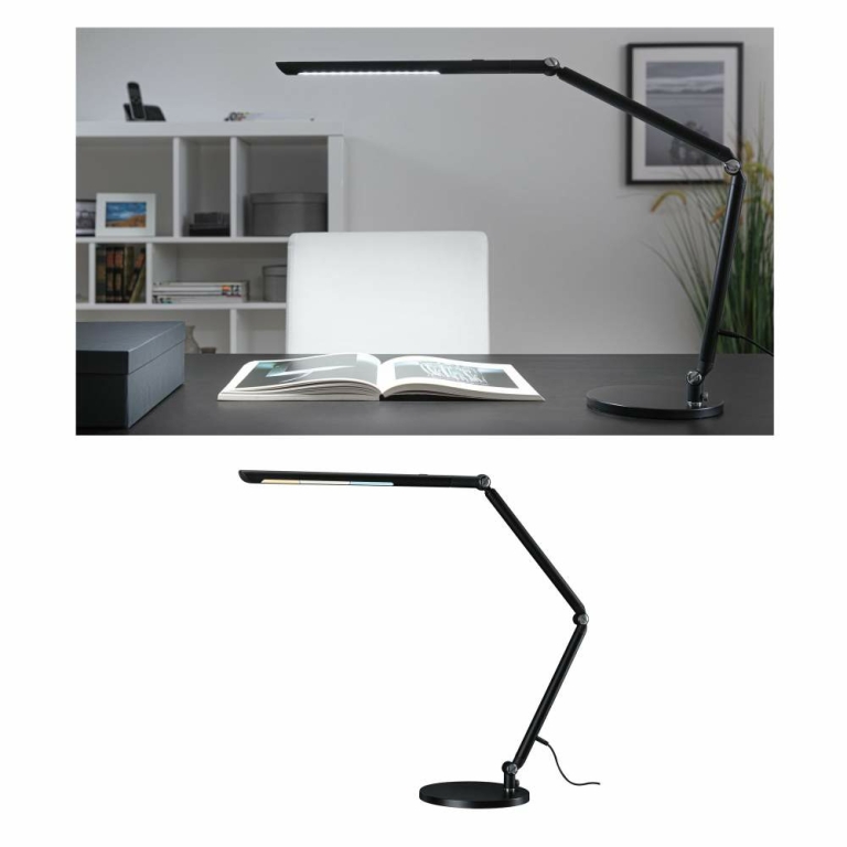 Paulmann LED Schreibtischleuchte FlexBar Schwarz 10,6W Tunable White 3.000K