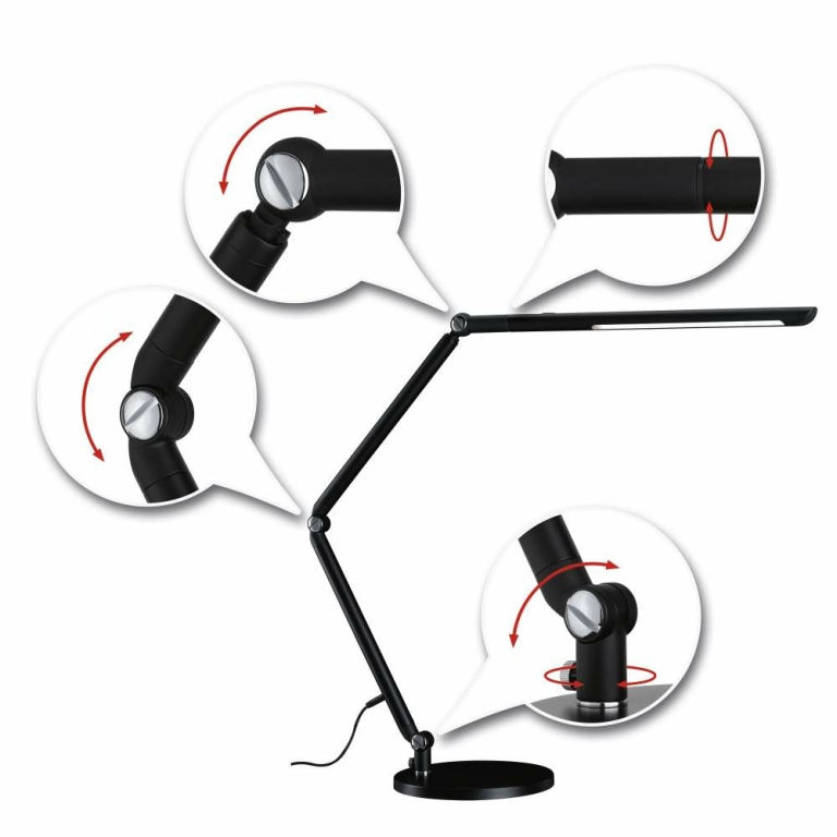 Paulmann LED Schreibtischleuchte FlexBar Schwarz 10,6W Tunable White 3.000K