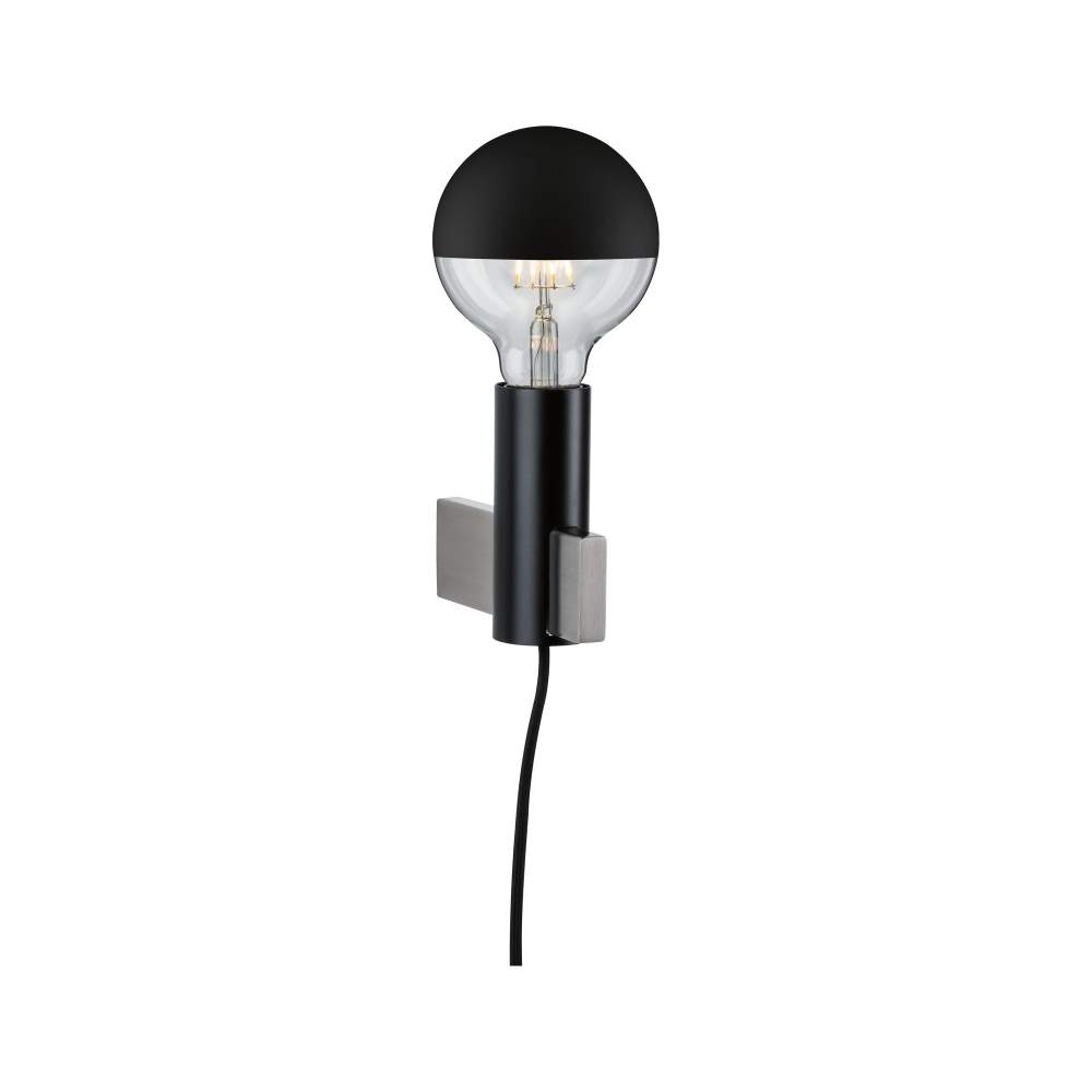 Wandleuchte | max. Lampen1a 230V Aik Paulmann 79762 20W dimmbar Schwarz Neordic E27