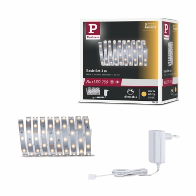 Paulmann MaxLED 250 Basisset unbeschichtet 3m Warmweiß