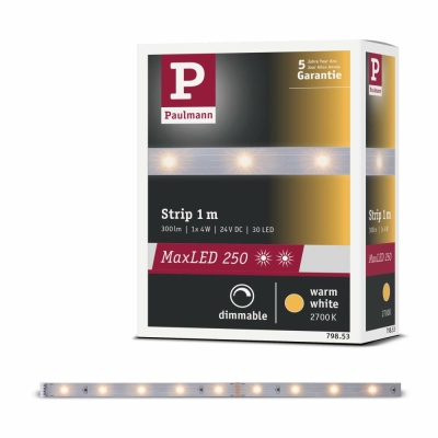 Paulmann MaxLED 250 Strip unbeschichtet 1m Warmweiß