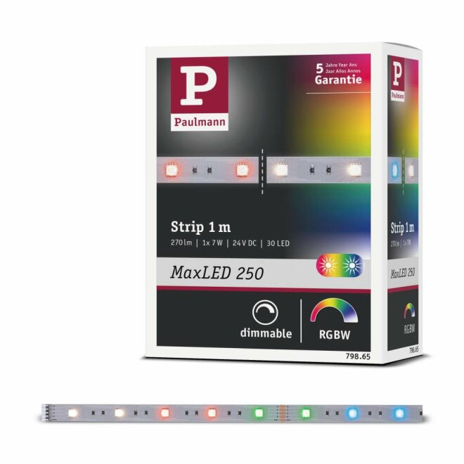 Paulmann 78877 MaxLED 250 LED Strip TV Comfort Basisset 75 Zoll 51m 255W  230lm/m | Lampen1a