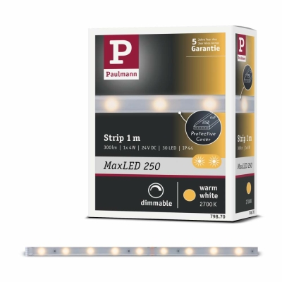 Paulmann MaxLED 250 Strip beschichtet 1m IP44 Warmweiß Protect Cover