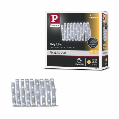 Paulmann MaxLED 250 Strip beschichtet 2,5m IP44 Warmweiß Protect Cover