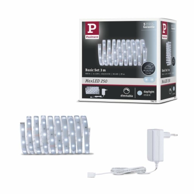 Paulmann MaxLED 250 Basisset beschichtet 3m IP44 Tageslichtweiß Protect Cover