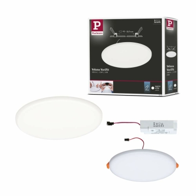 Paulmann LED Einbaupanel Veluna VariFit IP44 rund 185 17,5W 4.000K Satin