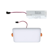 LED Einbaupanel Veluna VariFit IP44 eckig 125x125mm 8,5W 4.000K Satin