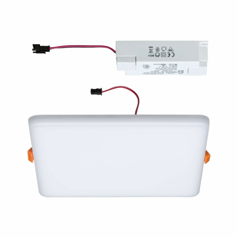Paulmann LED Einbaupanel Veluna VariFit IP44 eckig 185x185mm 17,5W 4.000K Satin