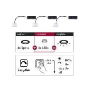 Einbauleuchte Choose LED-Modul Coin 3er-Set 6,5W 2700K EasyDim 230V