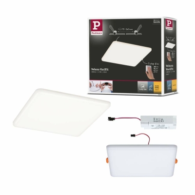 93063 Paulmann Einbaupanel LED VariFit Veluna 3-Stufen-dimmbar | rund 185 IP44 17W Lampen1a