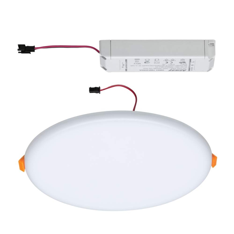 Paulmann LED Einbaupanel Veluna VariFit IP44 3-Stufen-dimmbar rund 215 21W 3.000K Satin