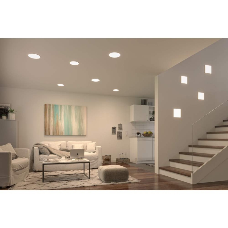 Paulmann LED Einbaupanel Veluna VariFit IP44 3-Stufen-dimmbar eckig 185x185mm 17,5W 4.000K Satin