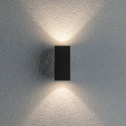 House Außenwandleuchte Flame 2x2,8W IP44 3.000K Anthrazit 230V