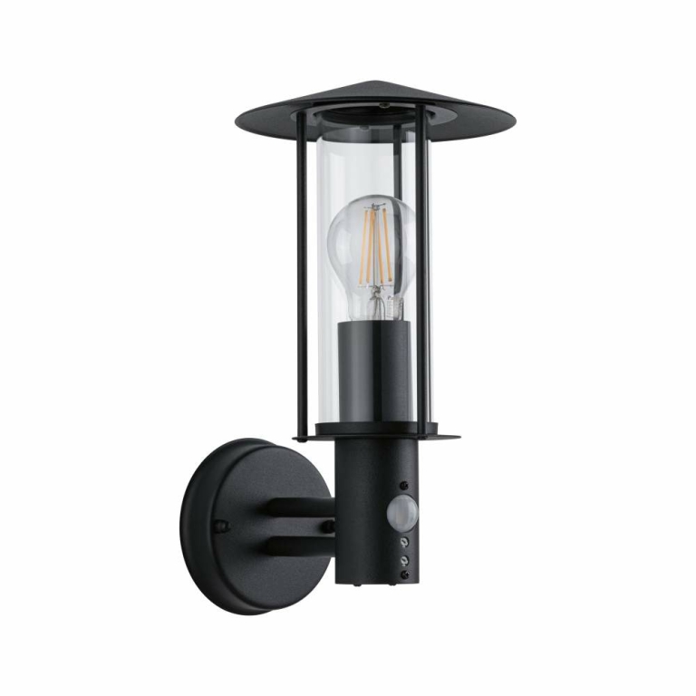 Paulmann Outdoor Wandleuchte Classic Dunkelgrau mit Bewegungsmelder IP44 E27 max. 15W