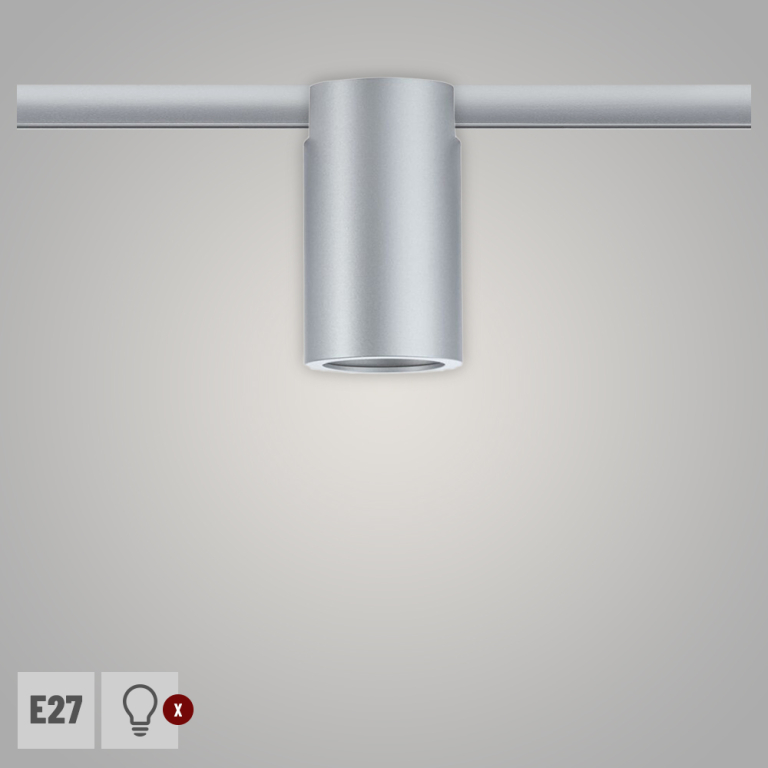 Paulmann URail Schienenspot Ceiling Socket E27 max. 20W Chrom matt