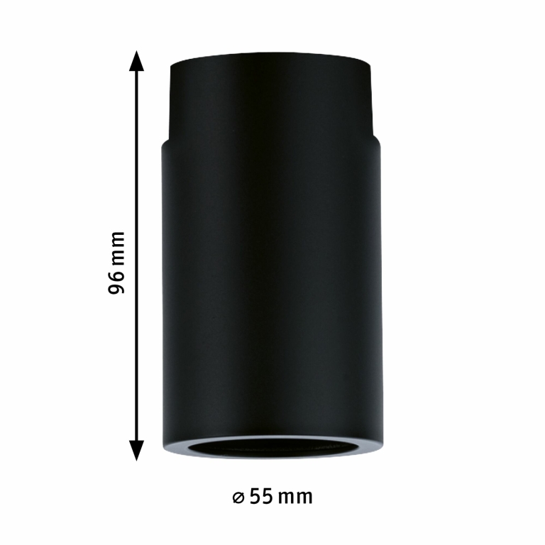 Paulmann URail Schienenspot Ceiling Socket E27 max. 20W schwarz