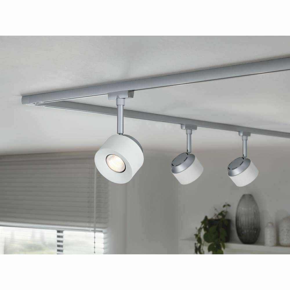 Paulmann Pane 74W matt | Spot weiß 400lm 2700K chrom LED Lampen1a URail dimmbar 95373