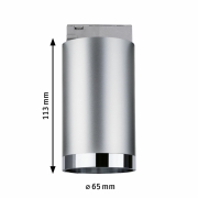 URail Spot Tube GU10 max. 10W chrom matt