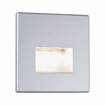 Paulmann LED Wandeinbauleuchte Edge Quadro Chrom matt eckig 80x5mm 1,2W 50lm 2700K 230V