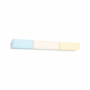 HomeSpa LED Spiegelleuchte Luno IP44 Alu 6W WhiteSwitch 2.700K