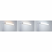 HomeSpa LED Spiegelleuchte Luno IP44 Alu 6W WhiteSwitch 2.700K