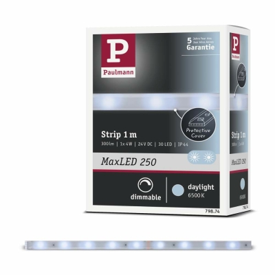 Paulmann MaxLED 250 Strip beschichtet 1m IP44 Tageslichtweiß Protect Cover