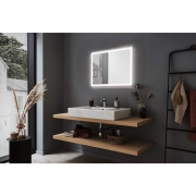 HomeSpa LED Leuchtspiegel Mirra eckig mit Heizfunktion IP44 80x60 cm 22W WhiteSwitch