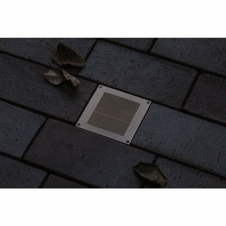 Paulmann LED Bodeneinbauleuchte Brick 10x10cm mit Bewegungsmelder & Dämmerungssensor aluminium grau rostfrei IP67 3000K 230V