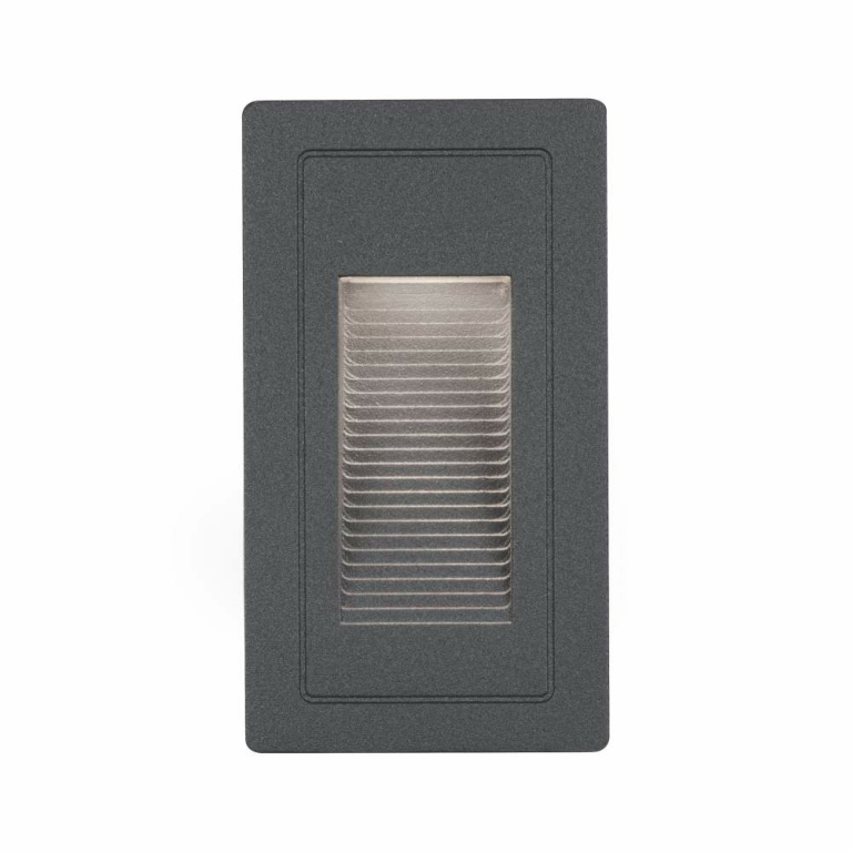 Paulmann Outdoor Wandeinbauleuchte High LED Schwarz IP44 4W 230V Warmweiß 105x60mm