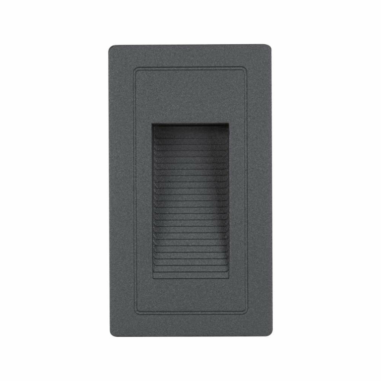 Paulmann Outdoor Wandeinbauleuchte High LED Schwarz IP44 4W 230V Warmweiß 105x60mm