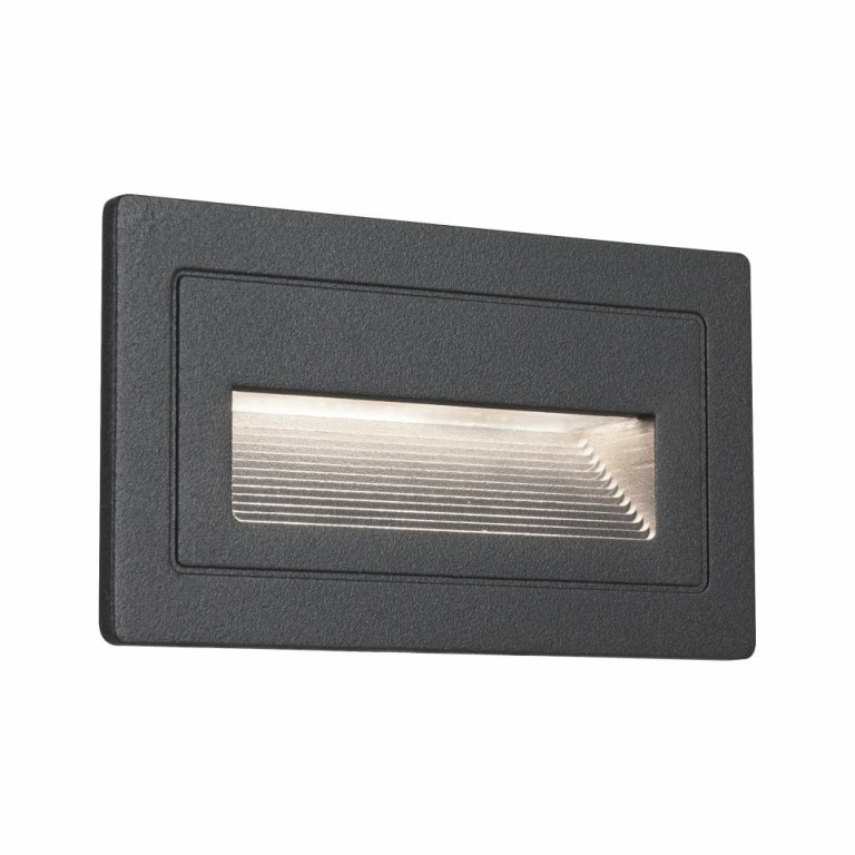 Paulmann Outdoor Wandeinbauleuchte Long LED Schwarz IP44 4W 230V Warmweiß