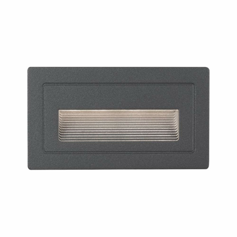 Paulmann Outdoor Wandeinbauleuchte Long LED Schwarz IP44 4W 230V Warmweiß