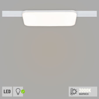 URail LED Panel Campo 15,5W 3000K Weiß dimmbar 230V