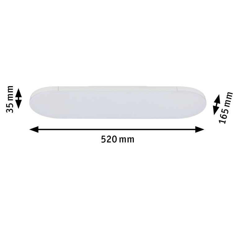 Paulmann URail LED Panel Deck 13,5W 1407lm 3000K weiß (LED fest verbaut)