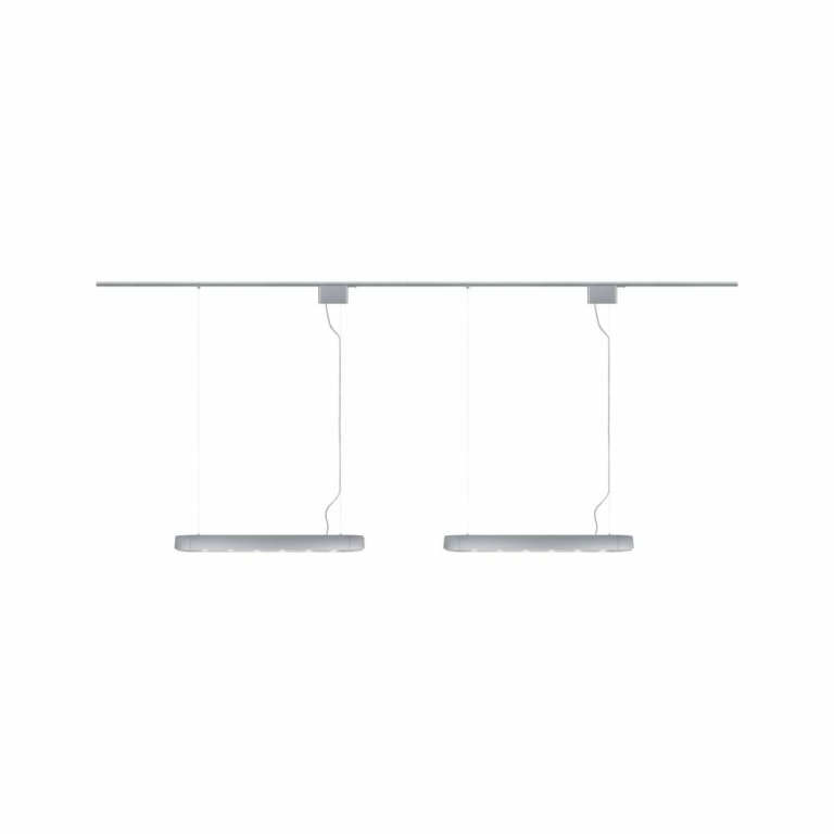 Paulmann URail Langpendel Barre Chrom matt 6x10W GU10 230V Pendellänge einstellbar