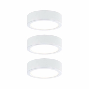 Möbel Aufbauleuchte LED Weiß 3x3,5W Warmweiß 3er-Set inkl. Trafo
