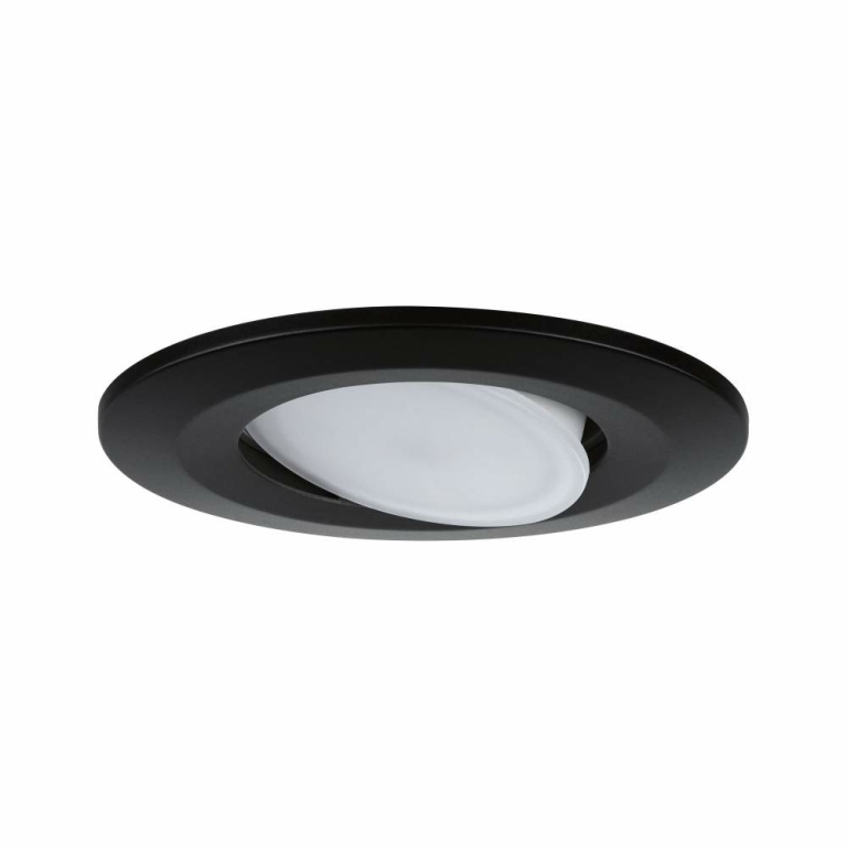 Paulmann Einbauleuchte LED Calla IP65 rund 4.000K 3x6,5W Schwarz matt schwenkbar