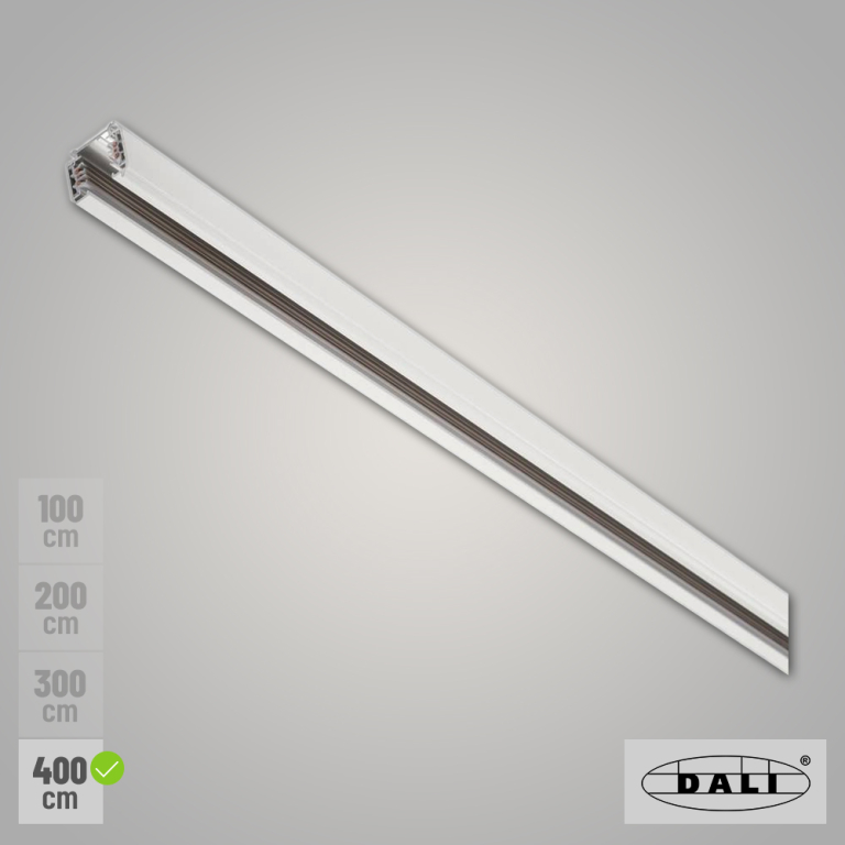 SLV S-TRACK DALI 3-Phasen Stromschiene 4m weiß Aufbauschiene