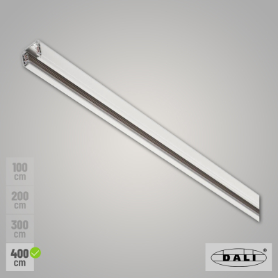 SLV S-TRACK DALI 3-Phasen Stromschiene 4m weiß Aufbauschiene