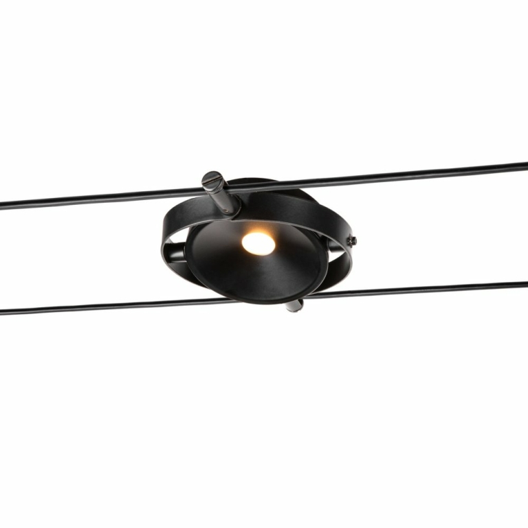 DURNO, Seilleuchte für TENSEO Niedervolt-Seilsystem, 2700K, schwarz