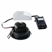 NEW TRIA 68 I CS Indoor LED Deckeneinbauleuchte schwarz 2700K rund