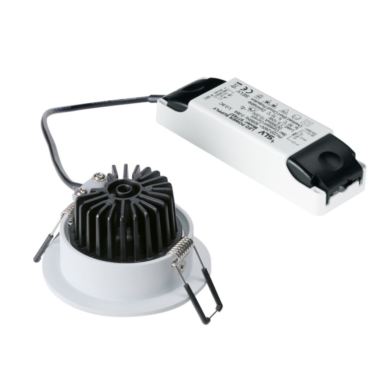 SLV NEW TRIA 68 I CS Indoor LED Deckeneinbauleuchte weiß 2700K rund