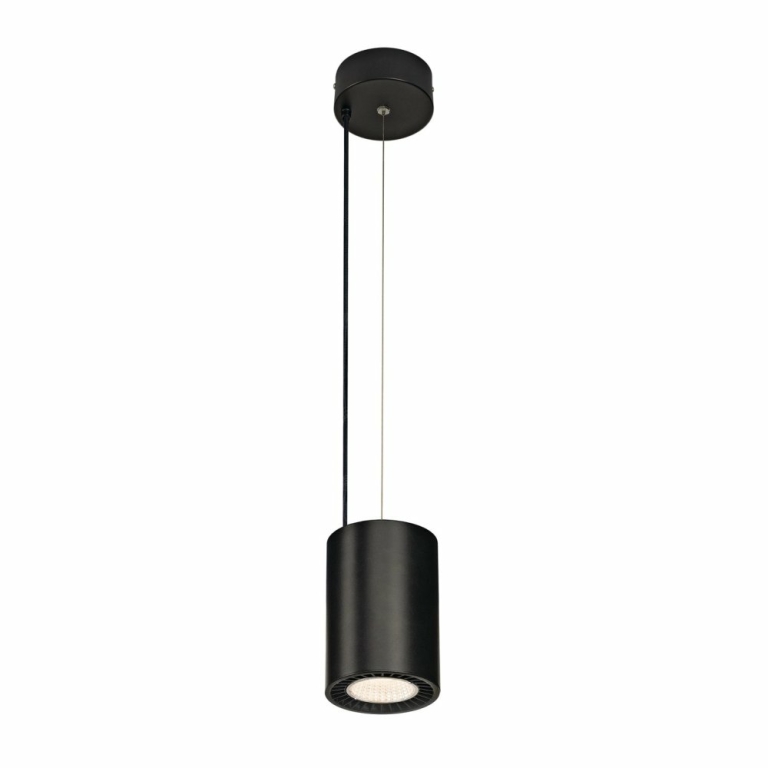 SUPROS PD Indoor LED Pendelleuchte, rund, schwarz, 3000K, 60° Reflektor, CRI90, 3380lm