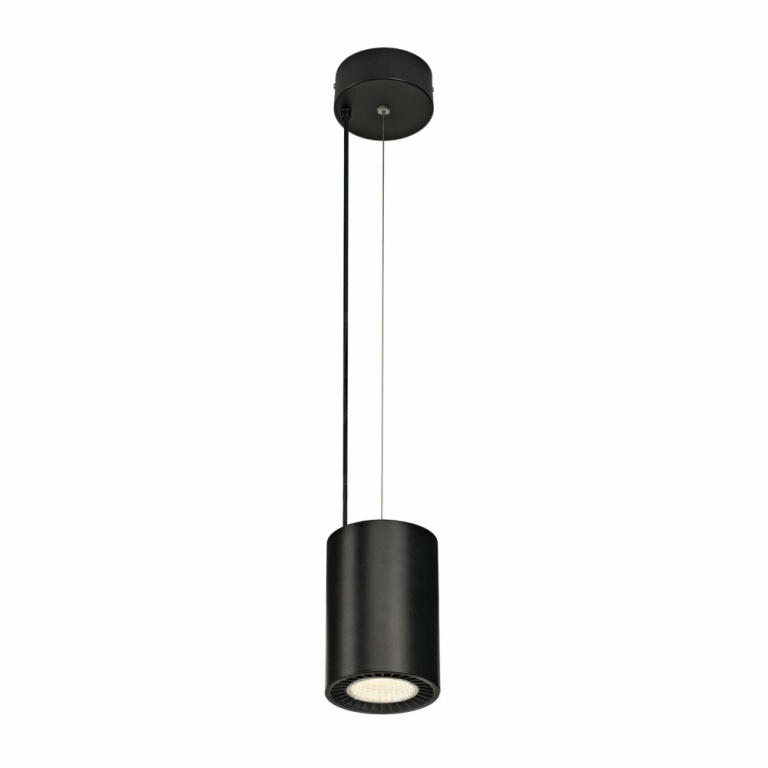 SLV SUPROS PD Indoor LED Pendelleuchte, rund, schwarz, 4000K, 60° Reflektor, CRI90, 3520lm