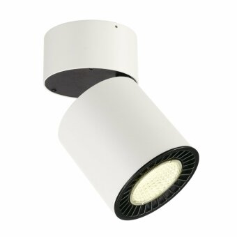 SUPROS MOVE CL Indoor LED Deckenaufbauleuchte, rund, weiß, 4000K, 60° Reflektor, CRI90, 2700lm